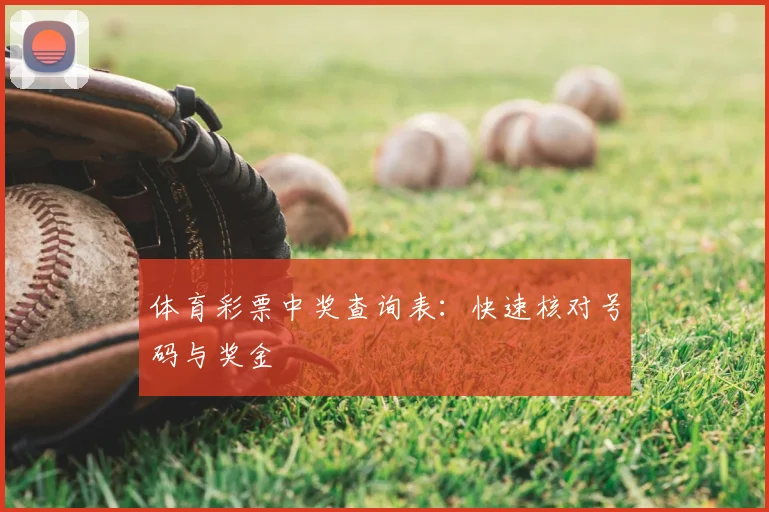 体育彩票中奖查询表：快速核对号码与奖金